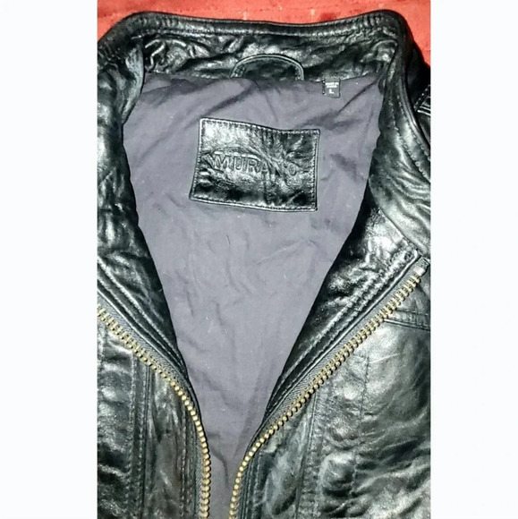 Murano Lambskin Leather Jacket Men's Large Like New - Picture 8 of 10